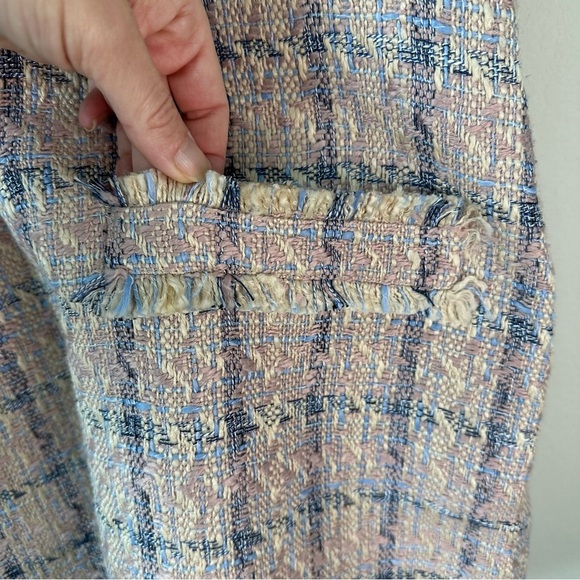 NWT L'Agence Florian Florian Tweed
Shift Mini Dress SZ L - Picture 4 of 9